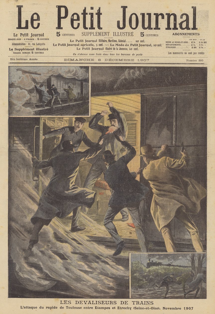 Train robbers by French School