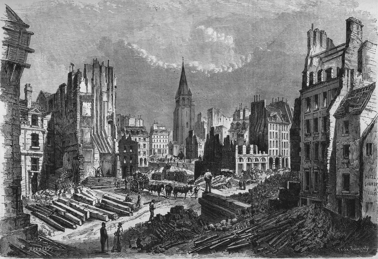 Transformations of Paris under the Second Empire, Paris Haussmannian: piercing of Rue de Rennes by French School