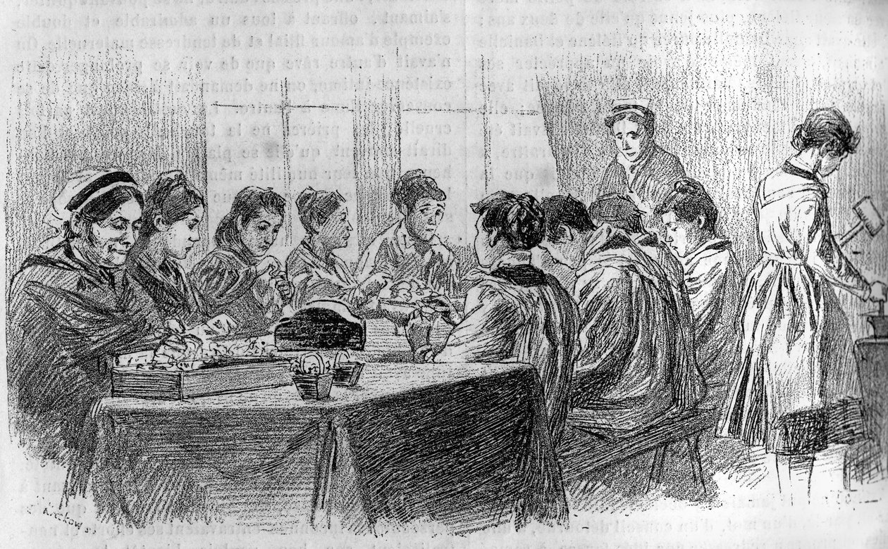 A Workshop of Young Idiot Girls at the Salpetriere in Paris, In 