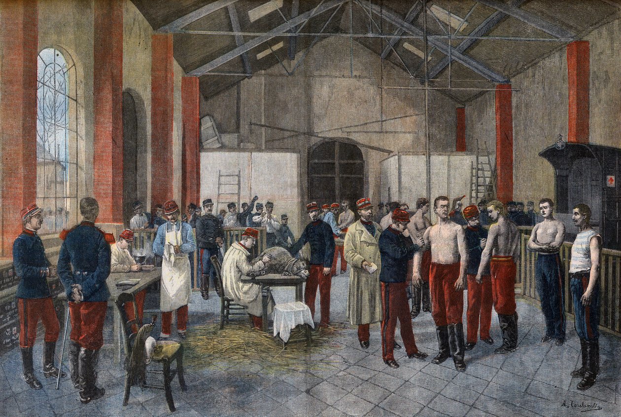 Vaccination of the recruits in the regiment in 