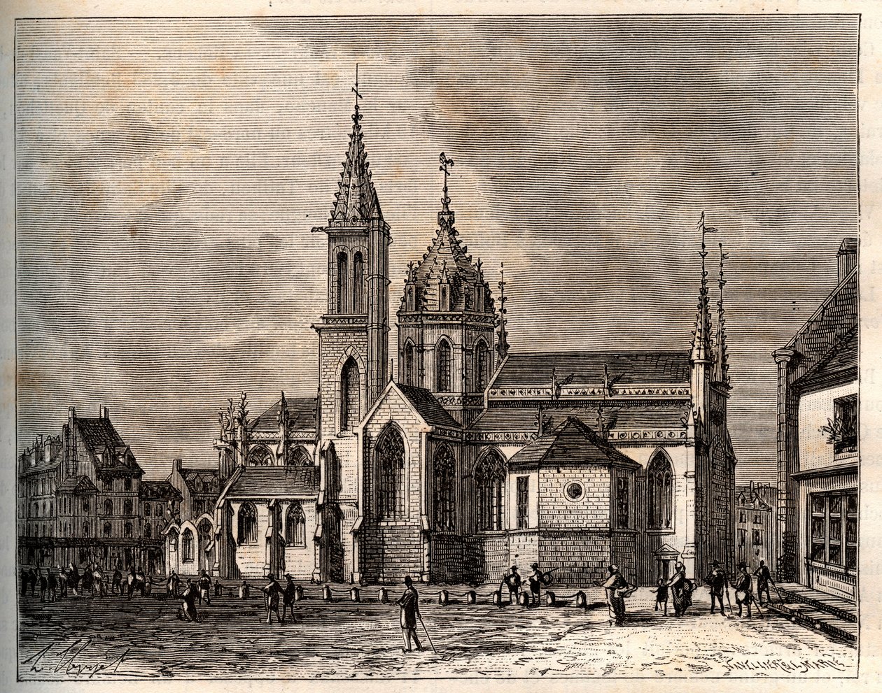 Valongnes - Normandie - engraving in 