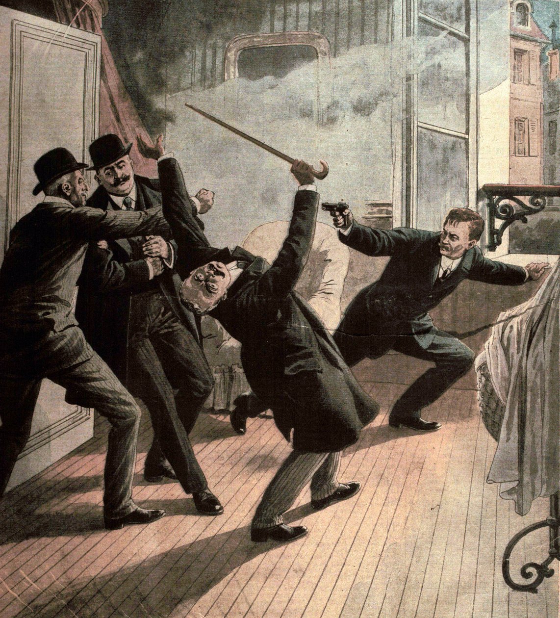 Various Facts: The Anarchist Jules Bonnot, Leader of the Bonnot Band, Killed Louis Jouins 1912 by French School