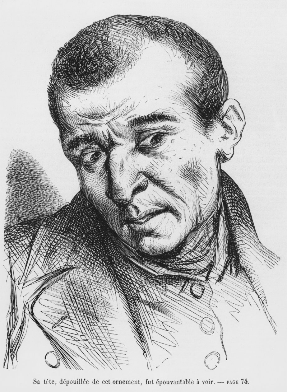 Vautrin arrested and identified, illustration from Splendors and Miseries of Courtesans by Honore de Balzac, published 1867 by French School
