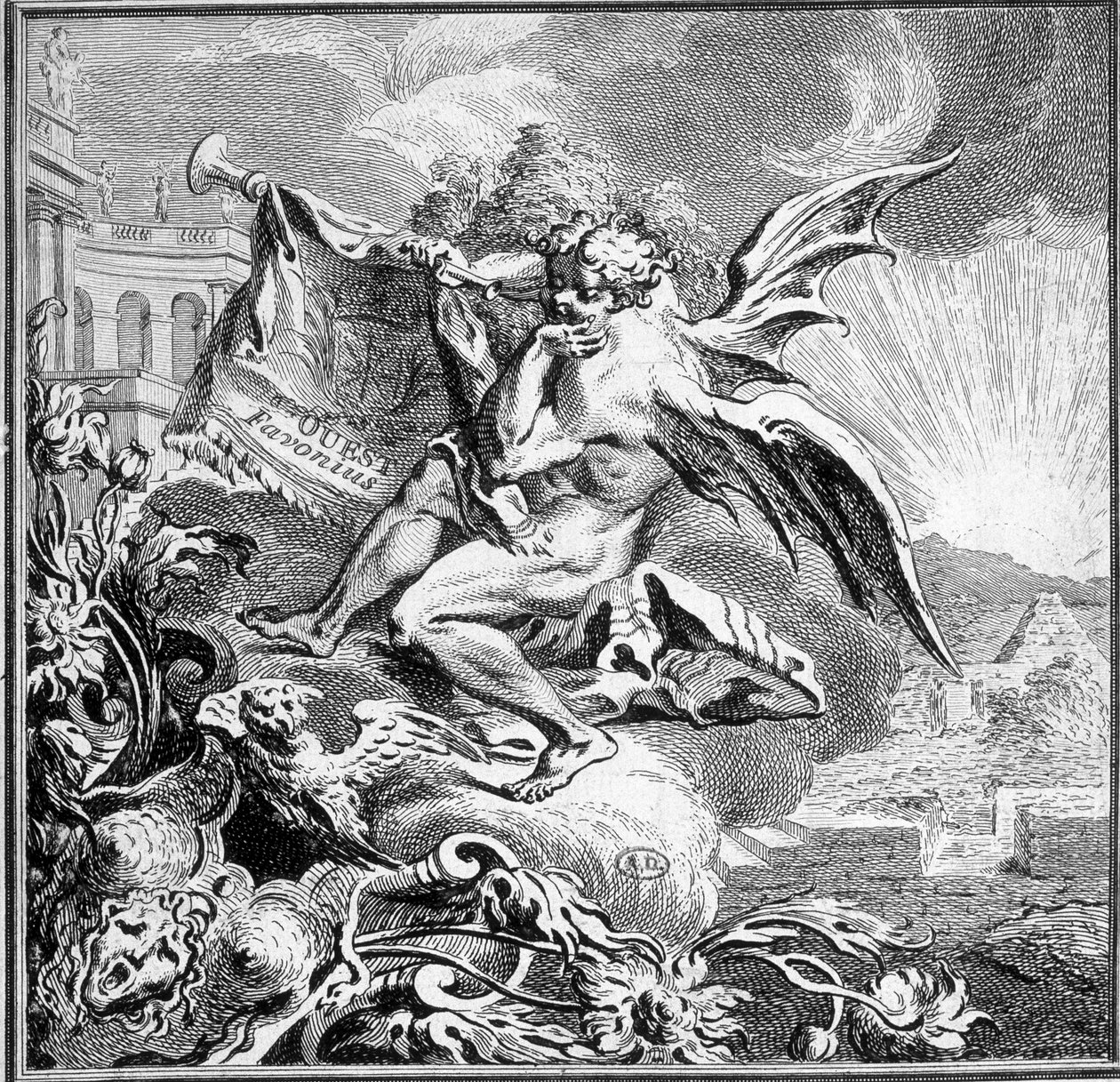 West Wind - Engraving by French School