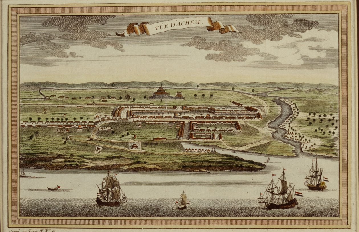 View of Banda Aceh, Sumatra, Indonesia by French School