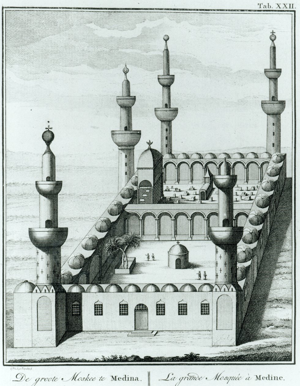 View of the Great Mosque at Medina Before the Desecration of the Tombs by the Wahhabi Sect, from Description de l
