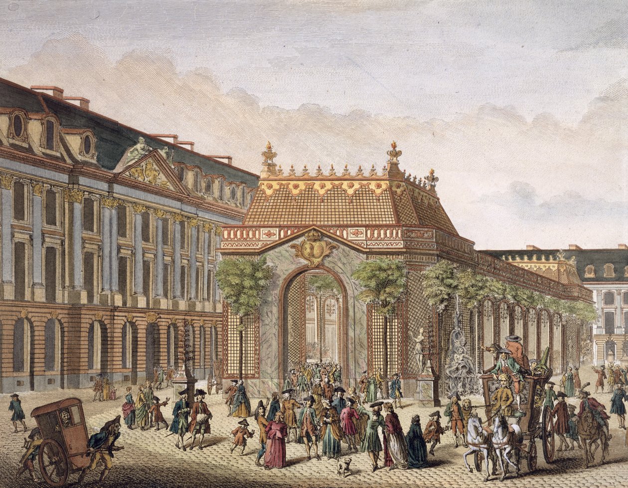 View of the Place de Louis le Grand, with One of the Rooms Constructed for the Occasion of the Marriage of Monseigneur le Dauphin (detail) by French School
