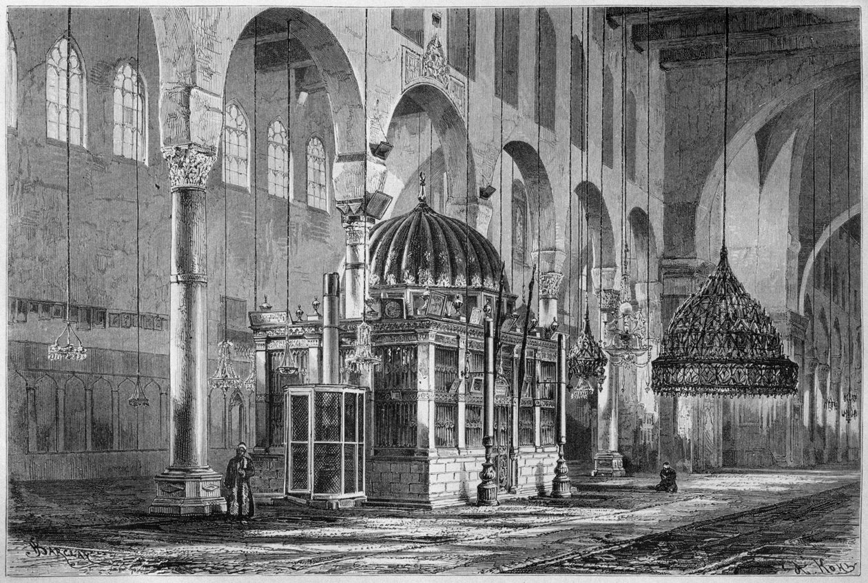 View of the Prayer Hall, Umayyad Mosque, Damascus, Syria, from La Syrie d
