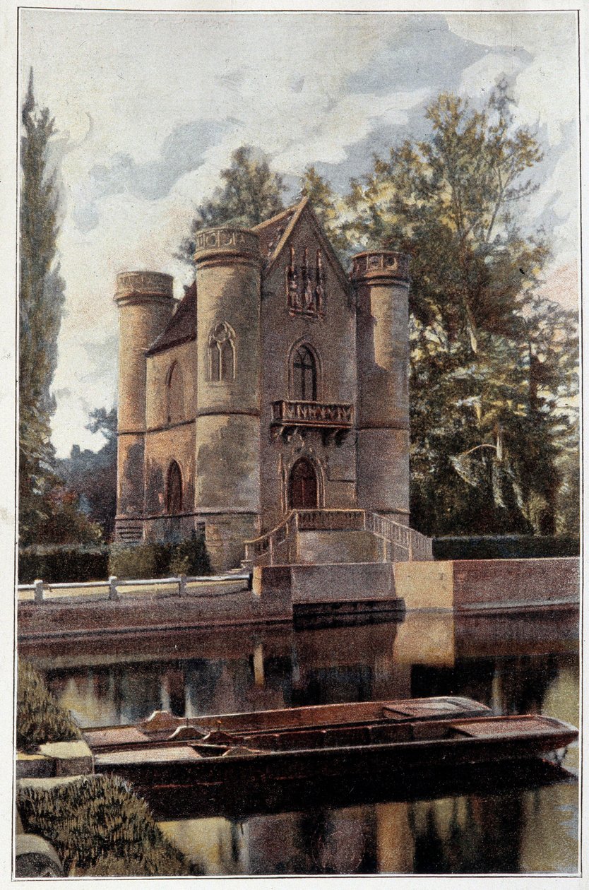 View of the Castle of the Lady Blanche in Orry la Ville in the Oise by French School