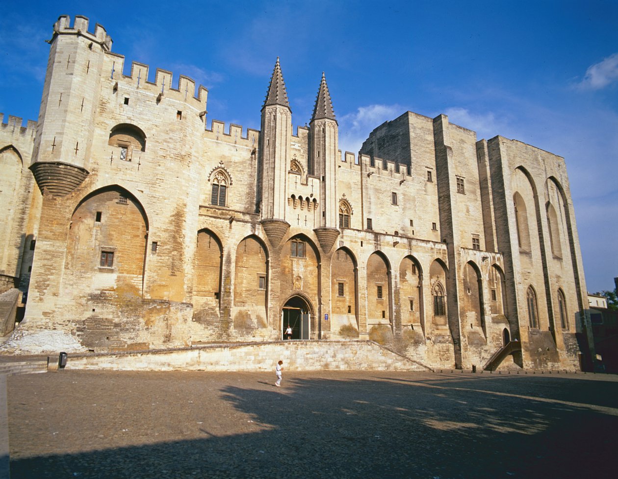 View of the Entrance Facade of the Palace by French School