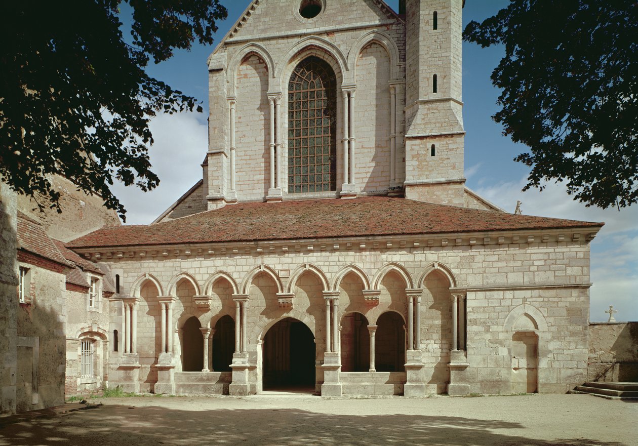 View of the entrance porch of the Cistercian Abbey, built 1140-60 by French School