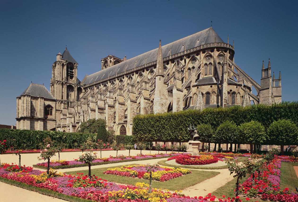View of the Nave of St. Etienne Cathedral by French School