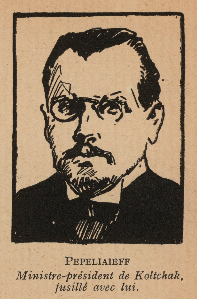 Viktor Pepelyayev, Russian Politician and Prime Minister of the White Russian Government of Admiral Kolchak in Siberia, Executed by the Bolsheviks by French School