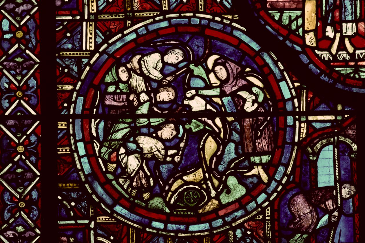 Vintners pruning the vines, 13th century by French School