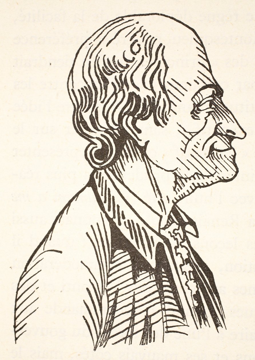 Voltaire, illustration from Histoire de la Nation Francaise, Sciences, Volumes I & II by French School