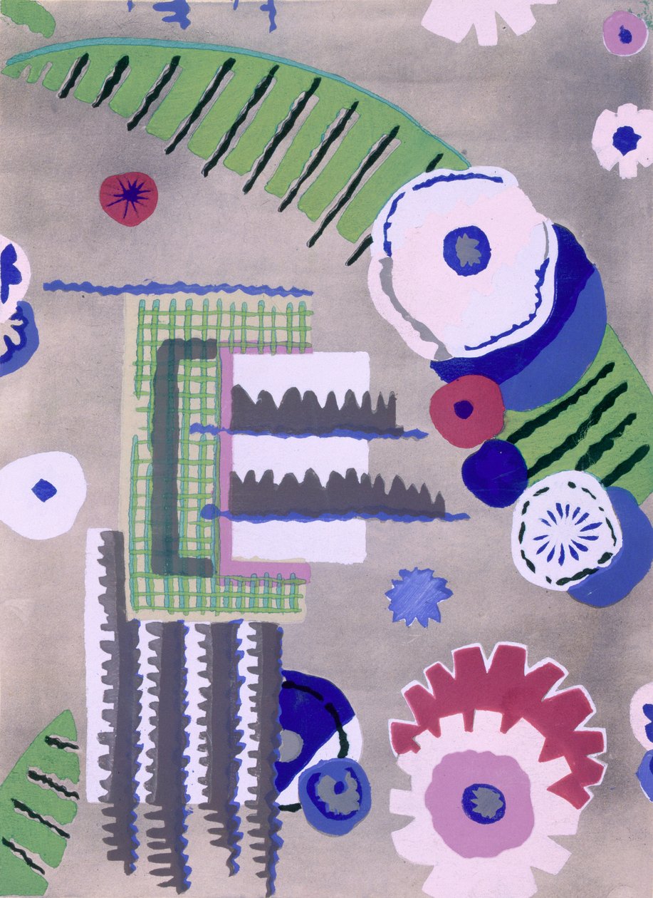 Wallpaper design by Maison Hans et Fils by French School