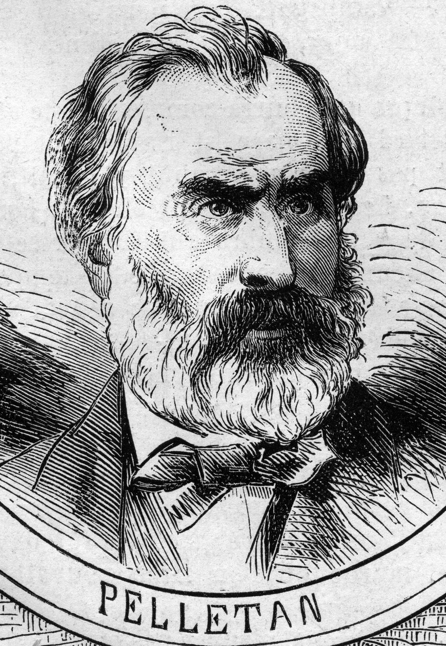 War of 1870: portrait of Eugene Pelletan, member of the provisional government of 1870 by French School