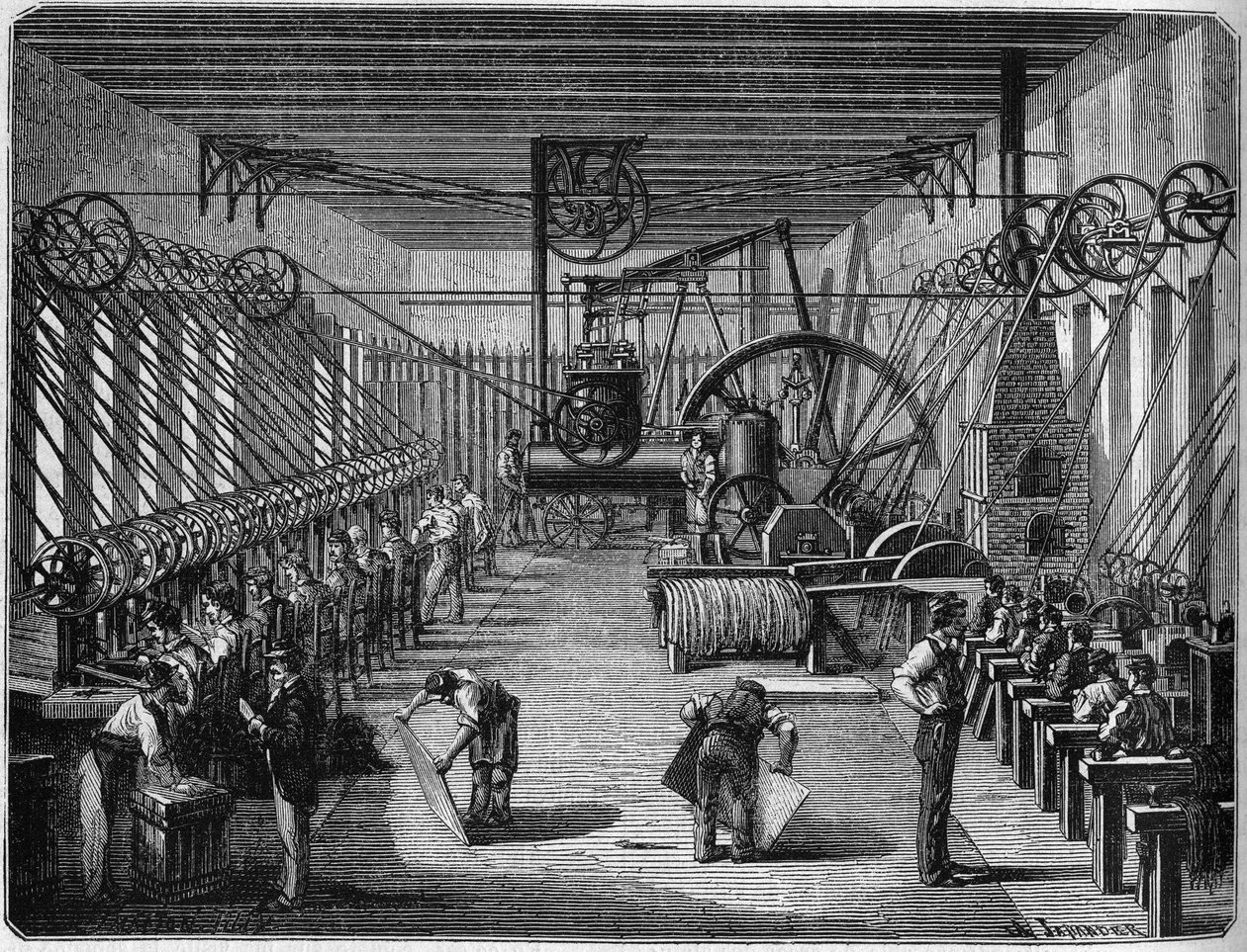 War of 1870: Explosive capsule manufacturing plant (capsulery) - Bayonne, Pyrenees Atlantique (64) by French School