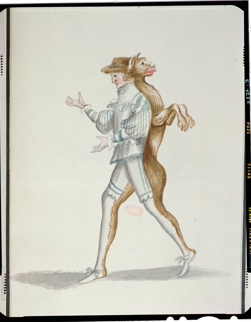 Werewolf costume for the Ballet de la Nuit by Jean-Baptiste Lully danced by Louis XIV, 23rd February 1653 by French School
