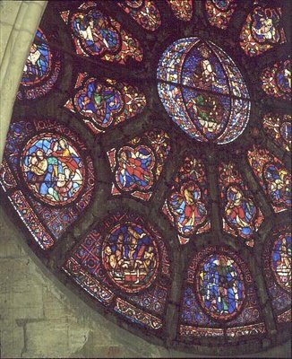 West Rose Window, detail of the Last Judgement, c.1225 by French School