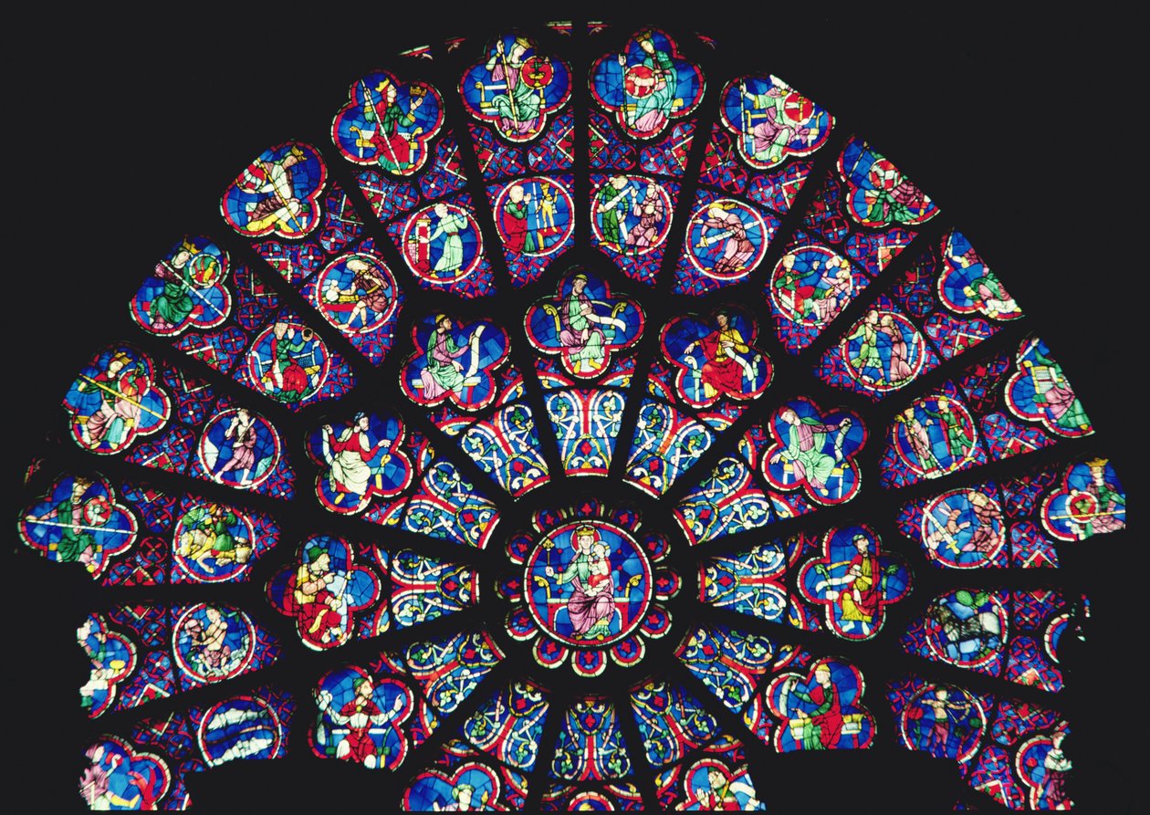 West rose window by French School