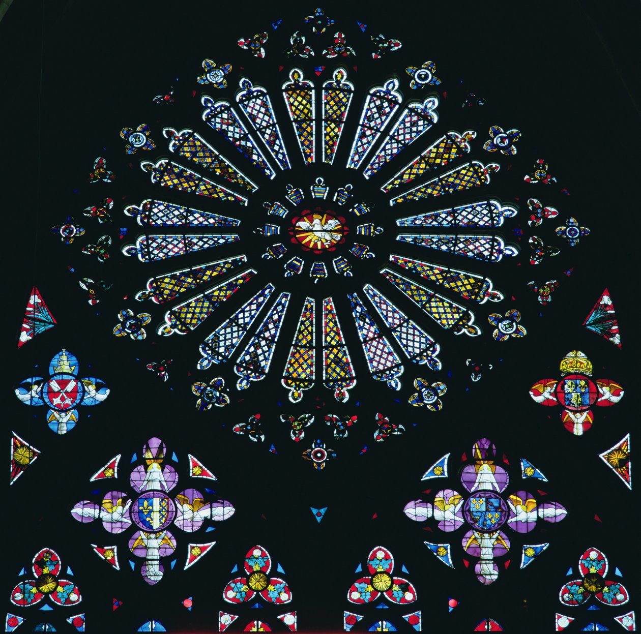 West Window by French School