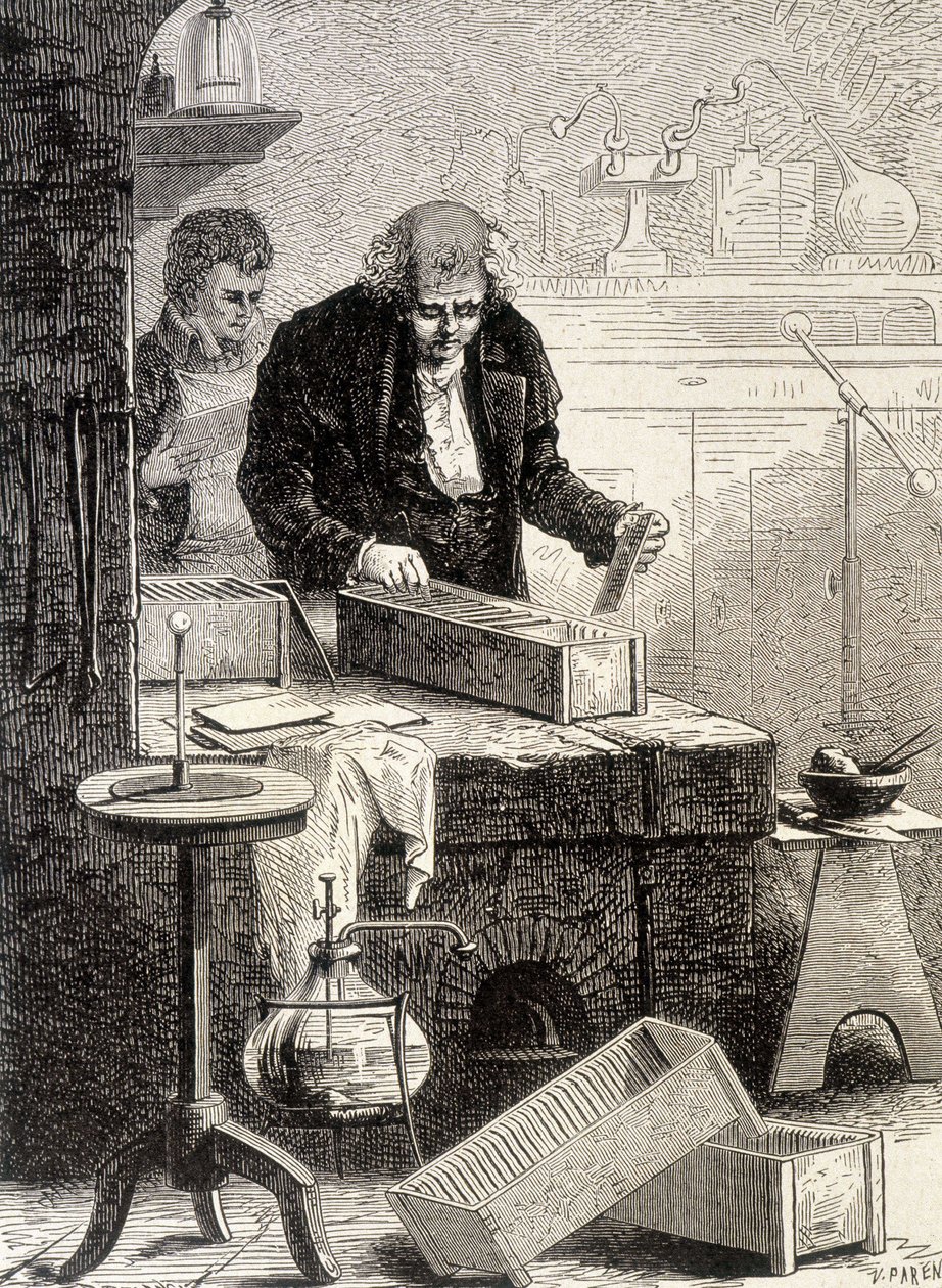 William Cruickshank Built the Troughs Pile - in Album of Science; Illustrious Scholars; Great Discoveries 1896 by French School