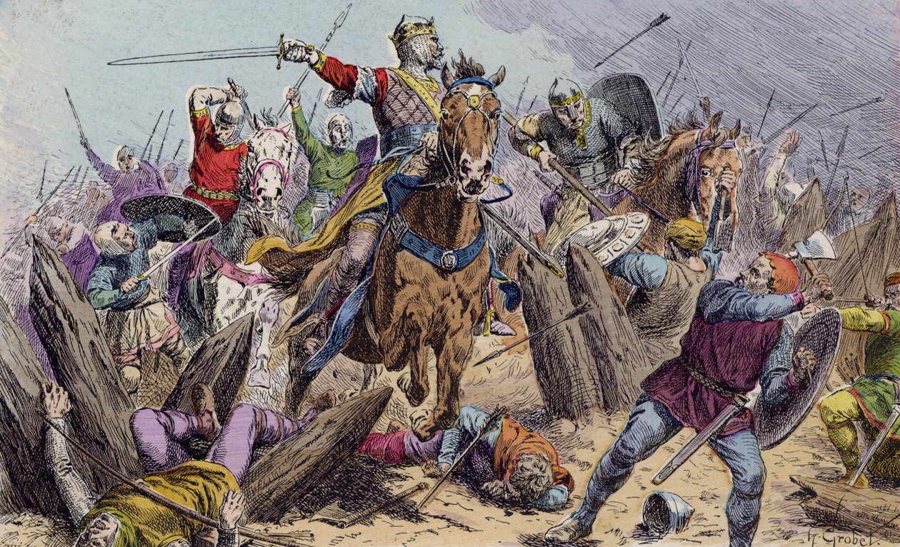 William the Conqueror at the Battle of Hastings by French School