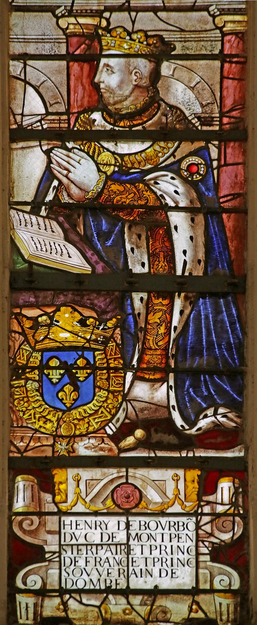 Window depicting Henri de Bourbon by French School