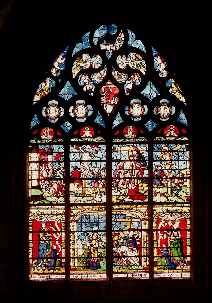 Window depicting the Passion of Christ by French School