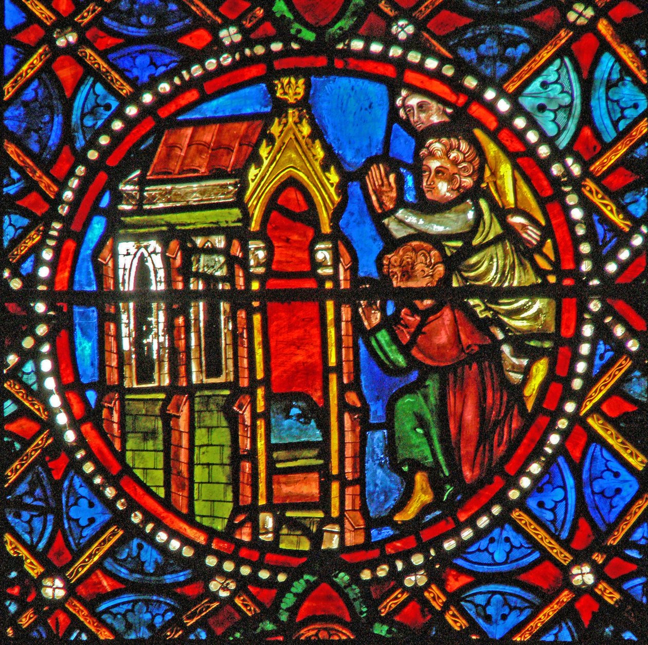 Window s4 depicting St Agatha