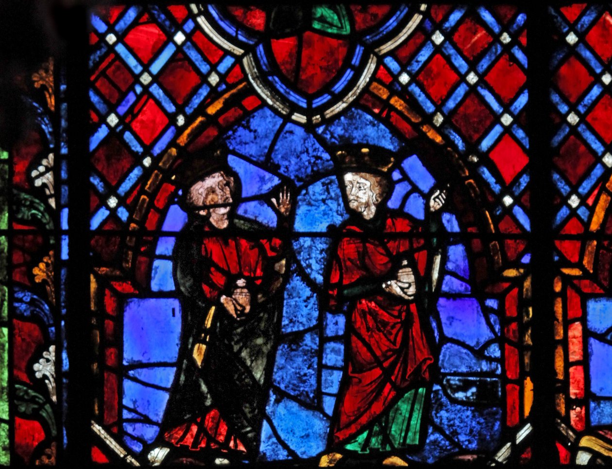 Window depicting the Adoration of the Magi by French School