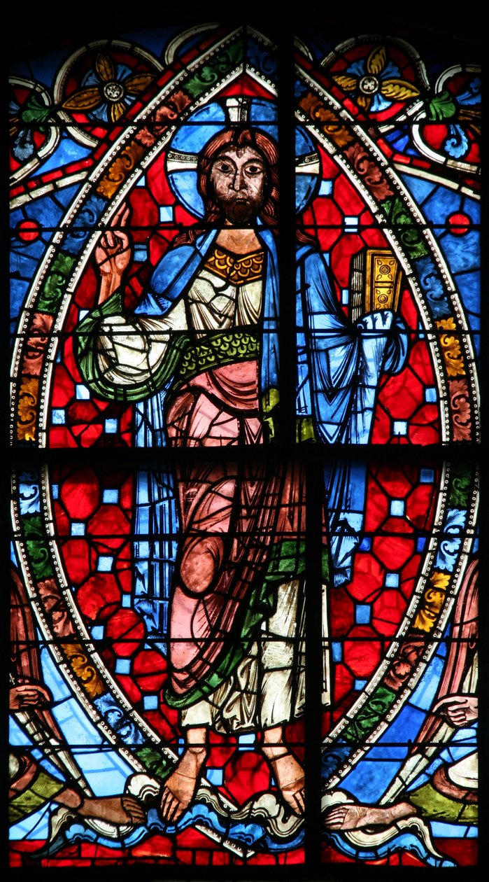 Window depicting the Ascension by French School