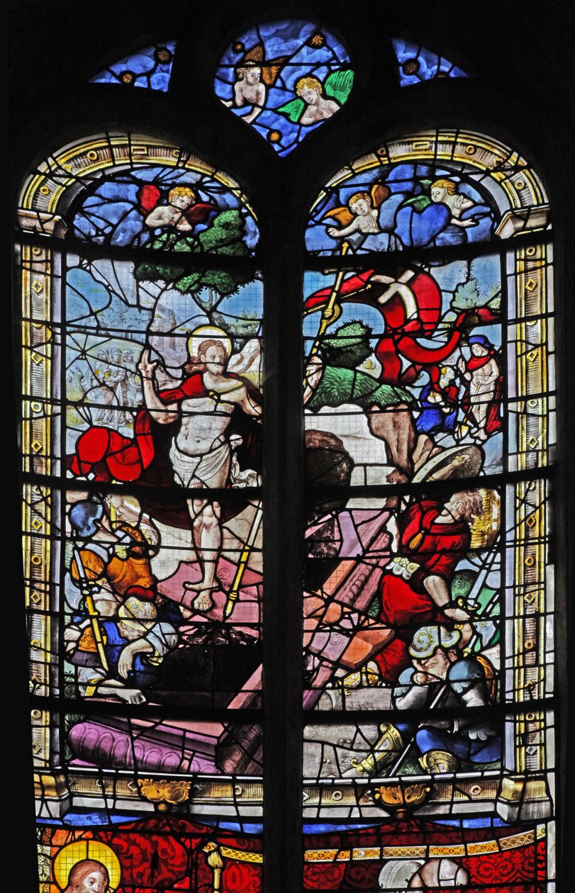Window depicting the Resurrection by French School