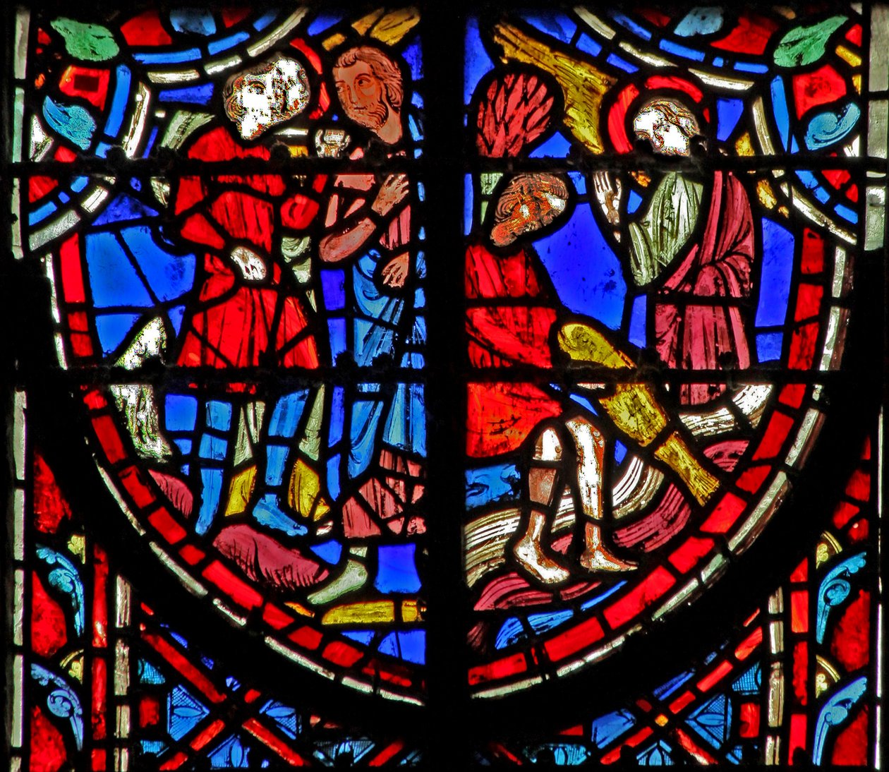 Tobias Arrives at Raguel's House; The Young Tobias Catching a Fish