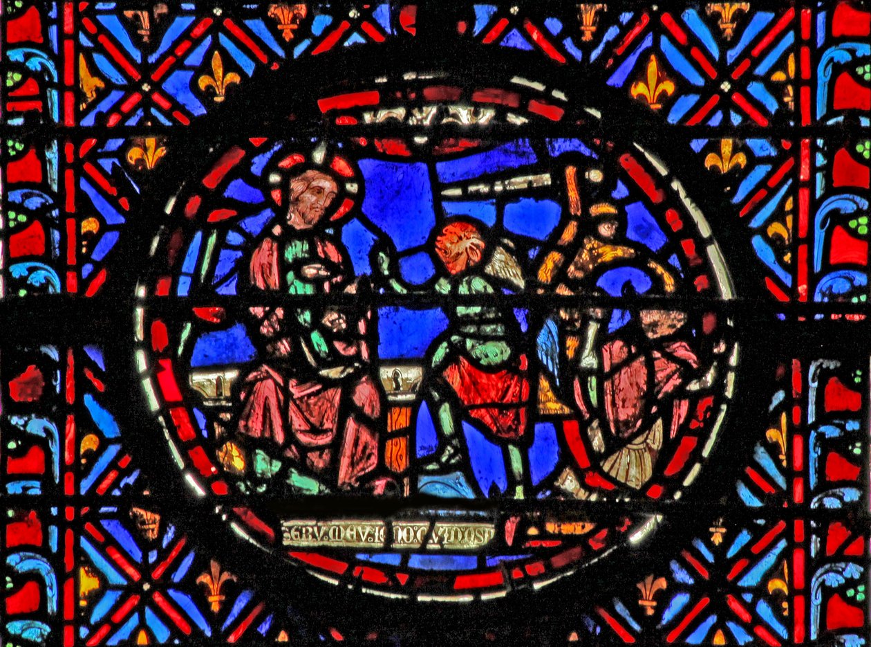 God Allows Satan to Tempt Job by French School