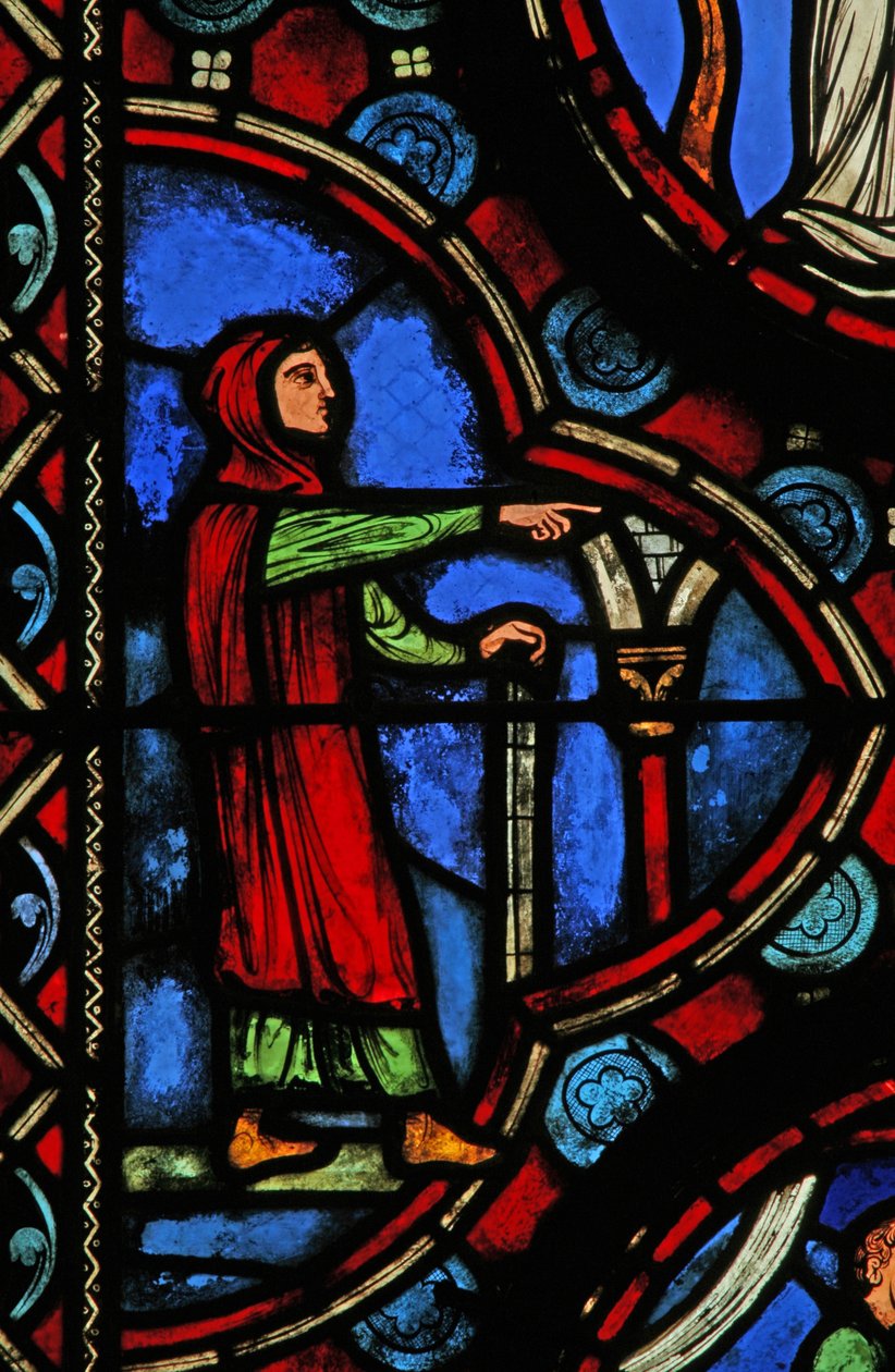 Scene from the Life of St Martin (Window W1) by French School