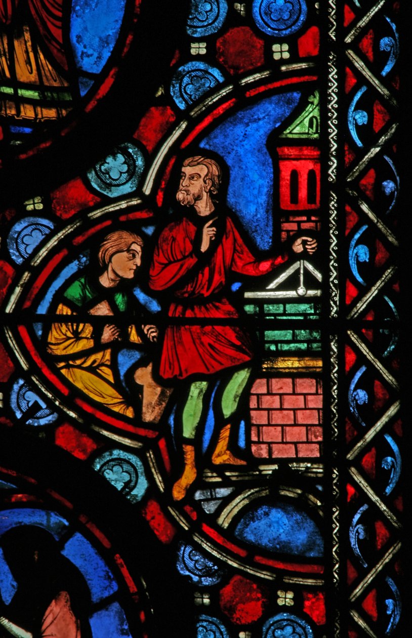 Scene from the Life of St Martin (Window W1) by French School