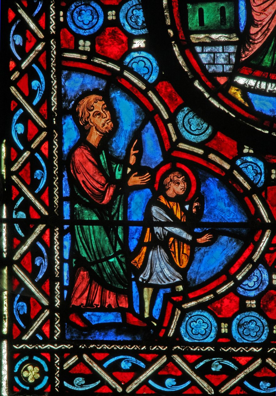 Scene from the Life of St Martin (Window W1) by French School