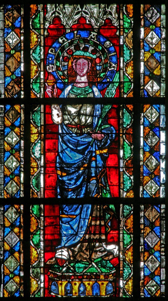 Window w204 depicting St Pelagie by French School