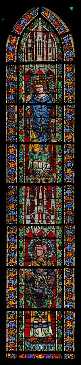 Window w205 depicting St Maximin and St Valentius by French School