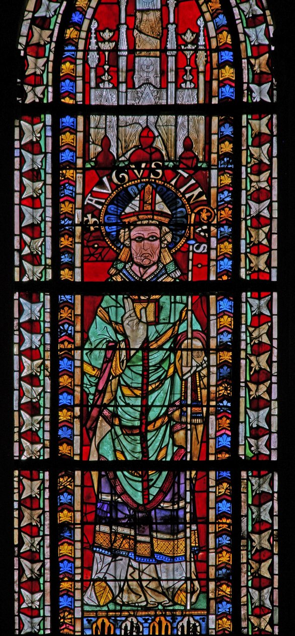 Window w207 depicting St Augustine by French School