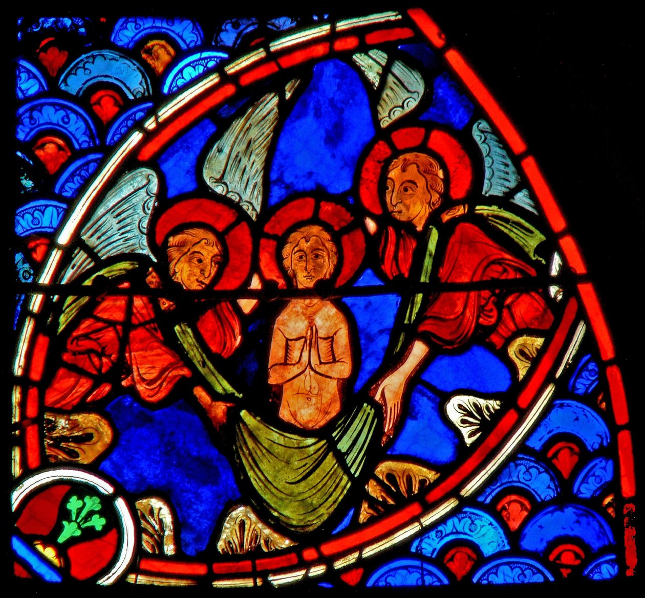 Window w20 depicting St John the Baptist