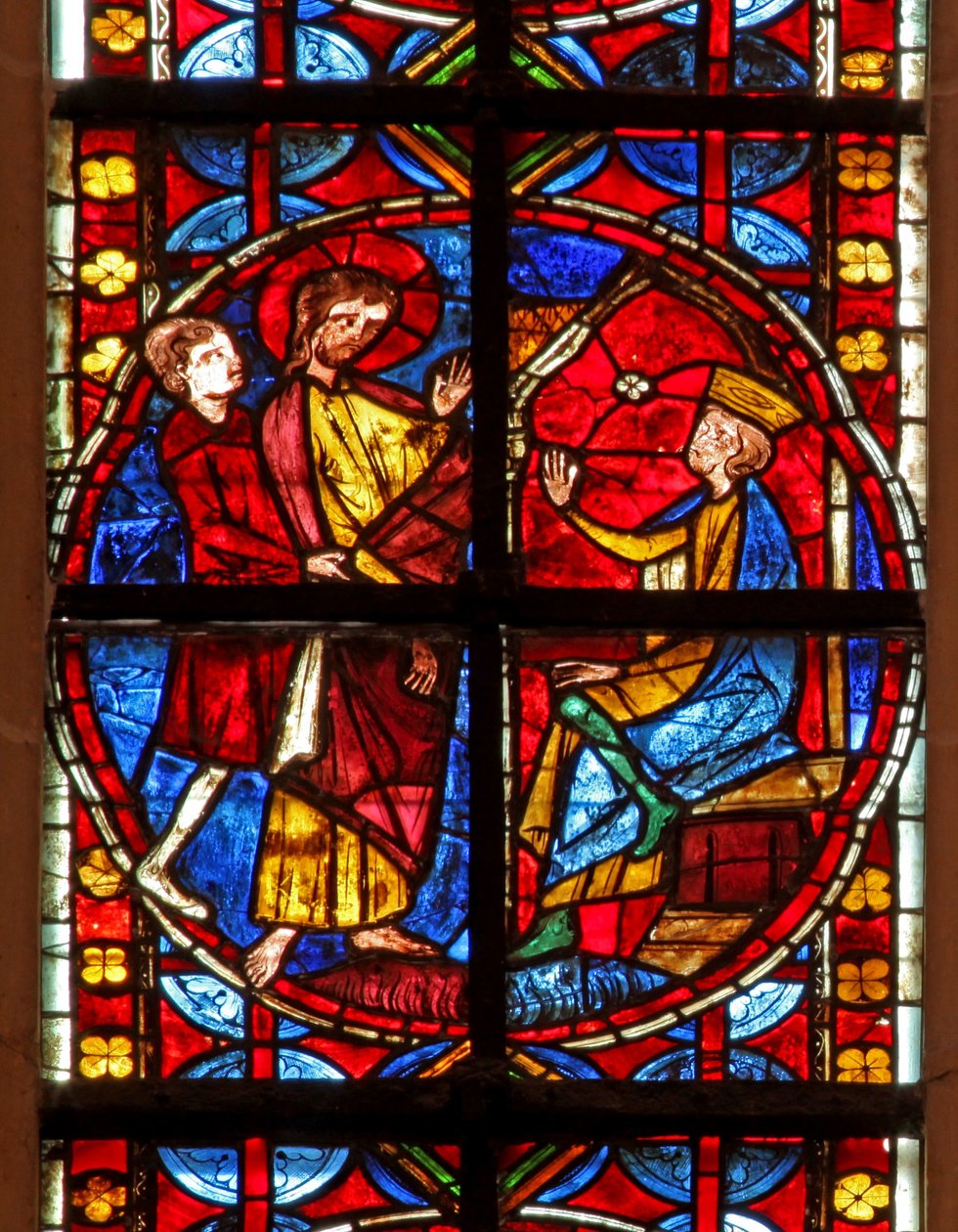Window depicting St James before Herod by French School