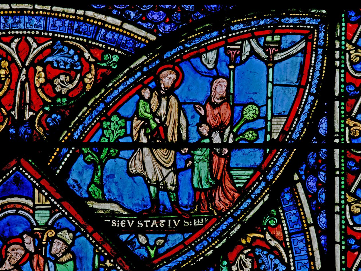 Life of St Eustache: He Leaves Home with His Family by French School
