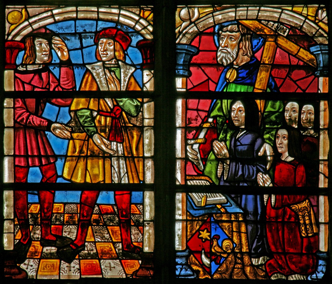 Scene from the Prodigal Son story: the anger of the elder brother; donor