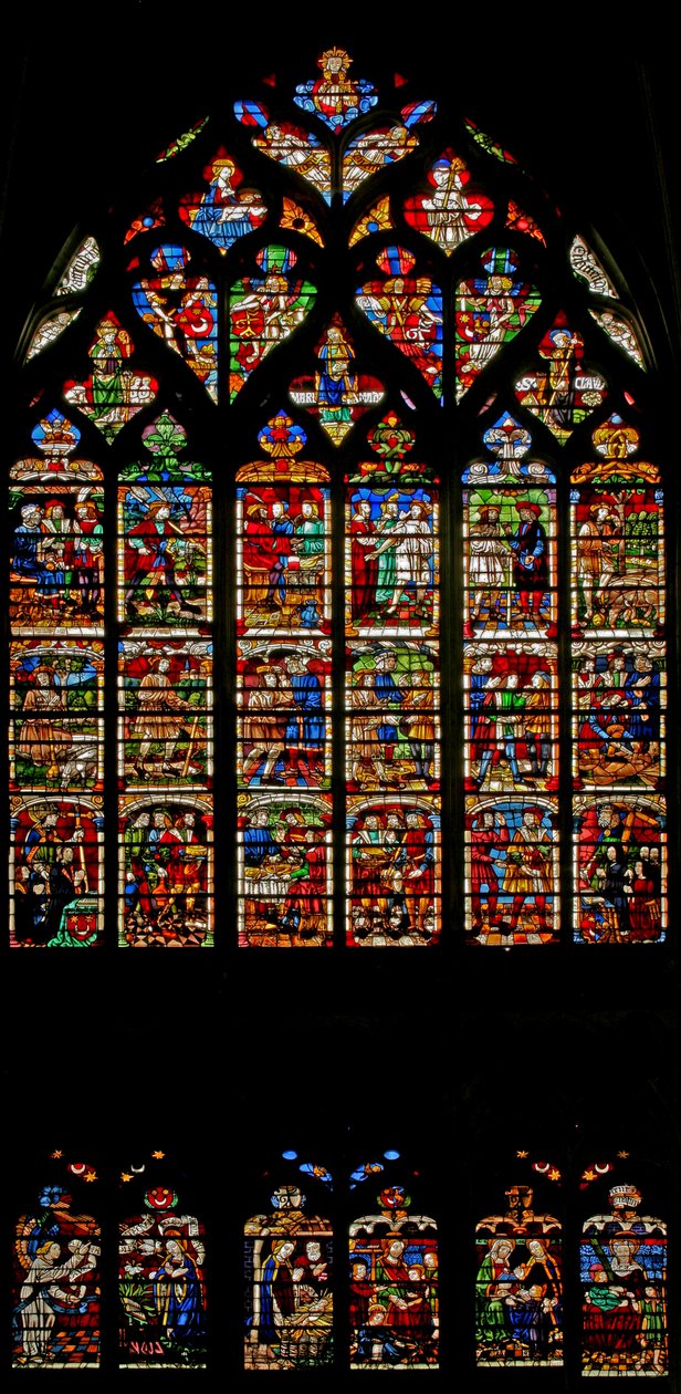 Scenes of the Prodigal Son story by French School
