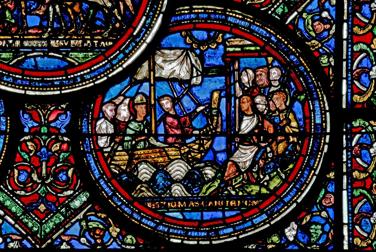 St Thomas Becket Sets Sail for England by French School