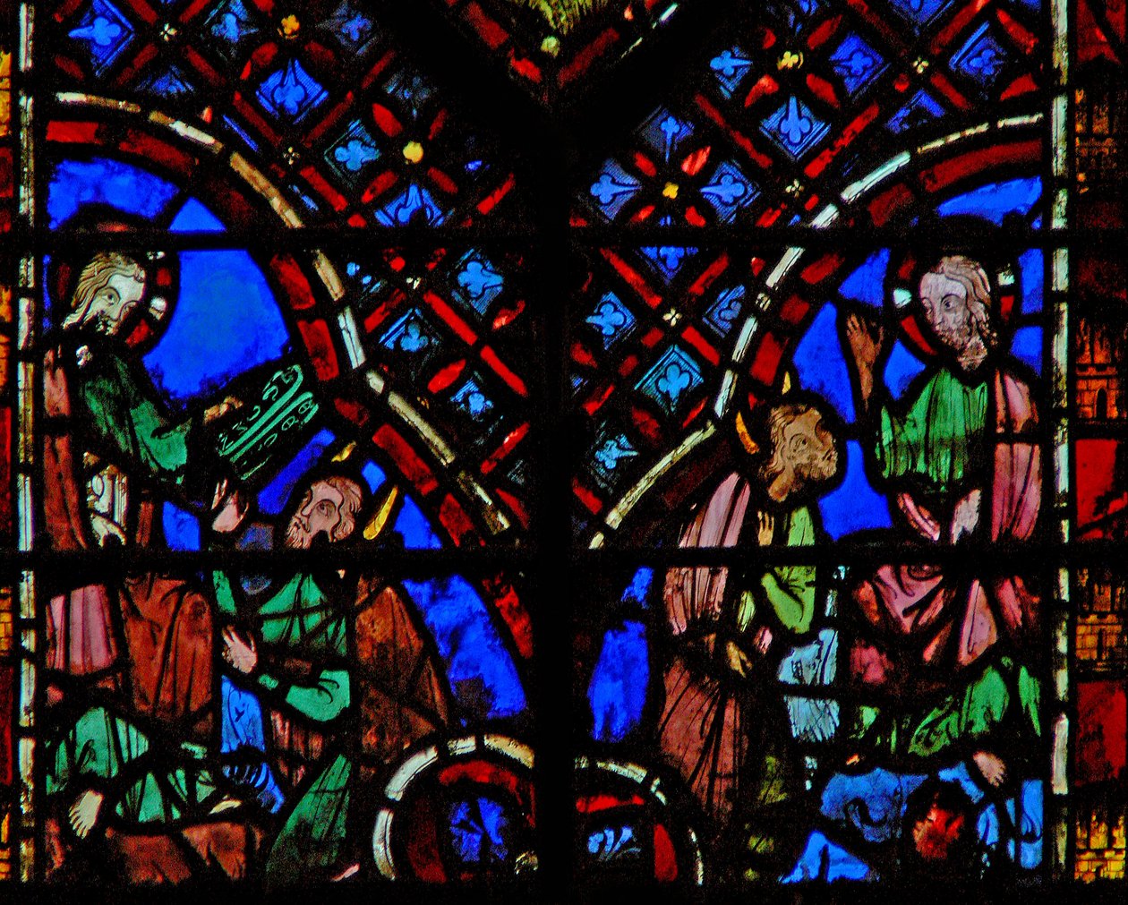 God Gives Moses the Tables of the Law by French School