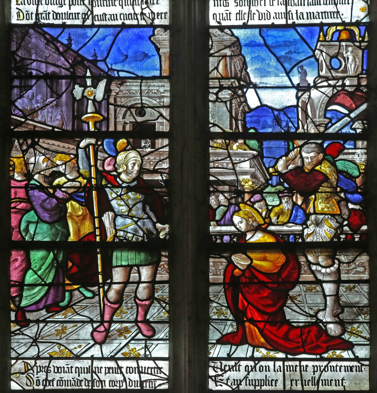 Window W2 Depicting the Death of St Foy by French School